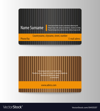 Modern business card print template trending vector image Modern business card print template trending vector image