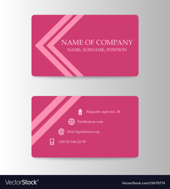 Modern business card print template trending vector image Modern business card print template trending vector image
