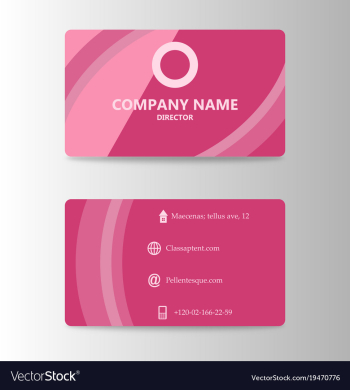 Modern business card print template trending vector image Modern business card print template trending vector image