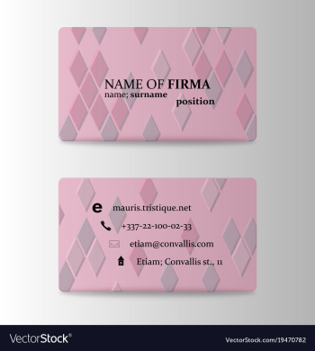 Modern business card print template trending vector image Modern business card print template trending vector image