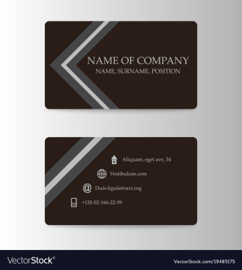 Modern business card print template trending vector image Modern business card print template trending vector image