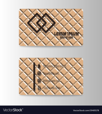 Modern business card print template trending vector image Modern business card print template trending vector image