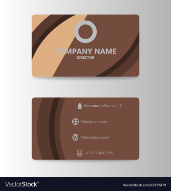Modern business card print template trending vector image Modern business card print template trending vector image