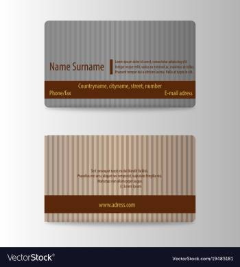 Modern business card print template trending vector image Modern business card print template trending vector image