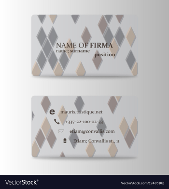 Modern business card print template trending vector image Modern business card print template trending vector image