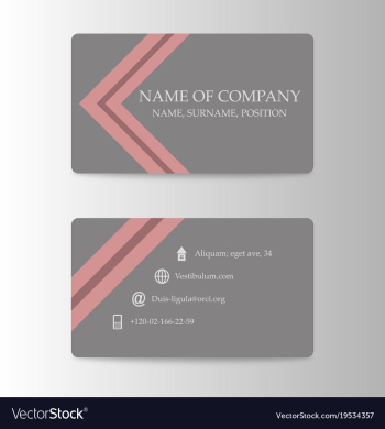 Modern business card print template trending vector image Modern business card print template trending vector image