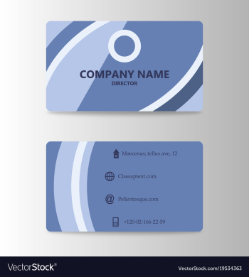 Modern business card print template trending vector image Modern business card print template trending vector image