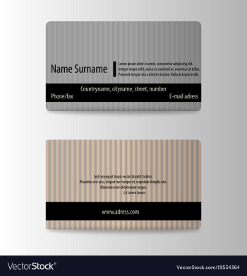 Modern business card print template trending vector image Modern business card print template trending vector image