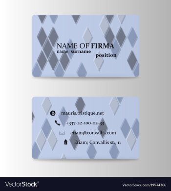 Modern business card print template trending vector image Modern business card print template trending vector image