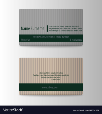 Modern business card print template trending vector image Modern business card print template trending vector image