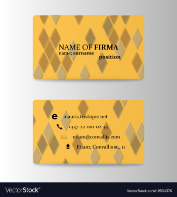 Modern business card print template trending vector image Modern business card print template trending vector image