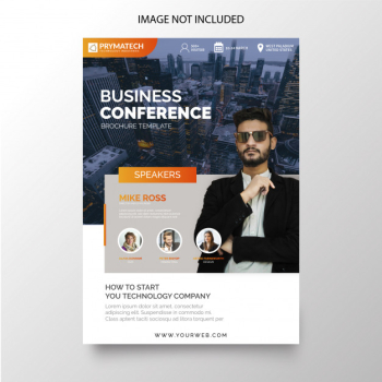 Modern business conference flyer Modern business conference flyer