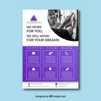 Modern business flyer template