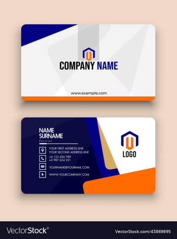 modern business template visiting cards design