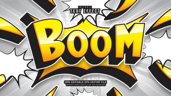 Modern Cartoon Style Text Effect