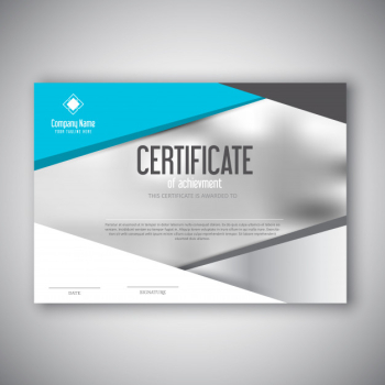 Modern certificate design Modern certificate design