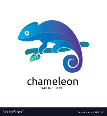 modern chameleon logo design modern chameleon logo design