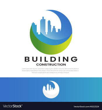 modern city building logo