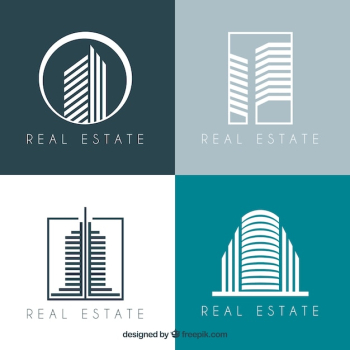 Modern collection of real estate logotypes Modern collection of real estate logotypes