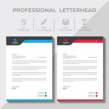 Modern company letterhead