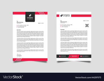 modern corporate letterhead design