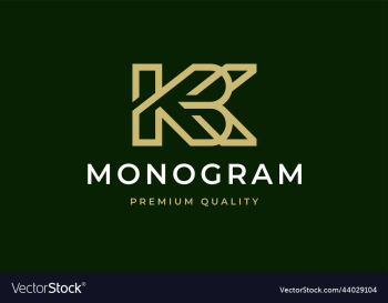 modern elegant luxury letter monogram initial kbk modern elegant luxury letter monogram initial kbk