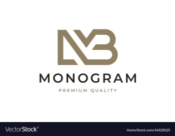 modern elegant luxury letter monogram initial mb modern elegant luxury letter monogram initial mb