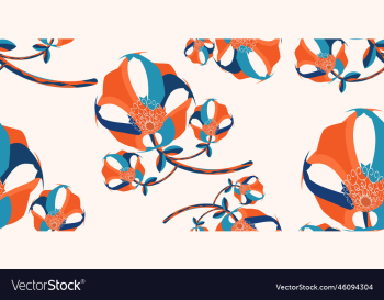 modern flower seamless pattern