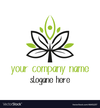 modern flower sign logo design with file