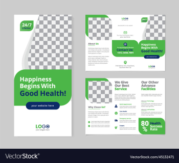 modern green trifold brochure template modern green trifold brochure template