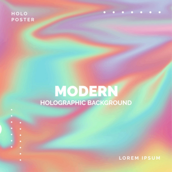 Modern holographic background Free Vector Modern holographic background Free Vector