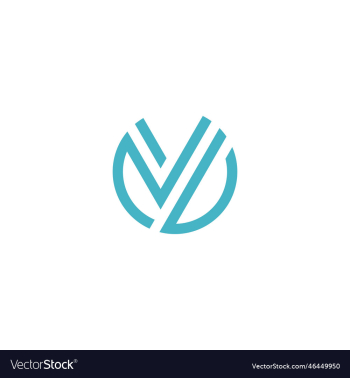 modern icon design v letter shape element