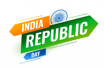 Modern indian republic day creative design Free Vector Modern indian republic day creative design Free Vector