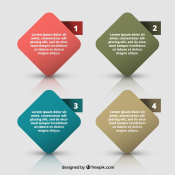 Modern infographic with four options Modern infographic with four options
