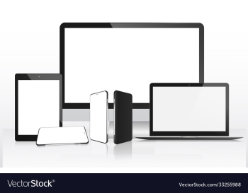 modern laptop mobile and technology device mockup