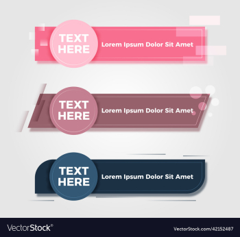 modern lower third template design banner set modern lower third template design banner set