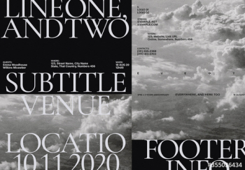 Modern Mystery Event Brochure Layout Modern Mystery Event Brochure Layout