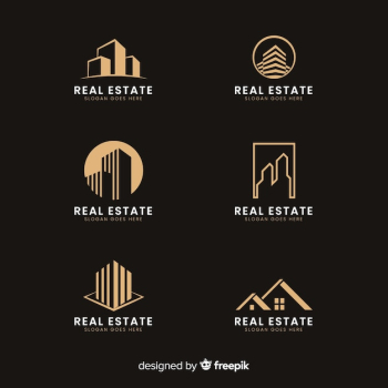 Modern real estate logo collectio Modern real estate logo collectio