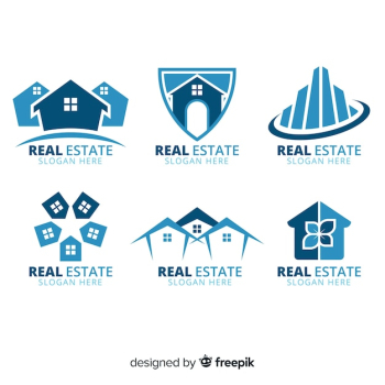 Modern real estate logo collection Modern real estate logo collection