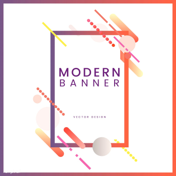 Modern rectangle banner in colorful frame ill.. | Free stock vector - 513380 Modern rectangle banner in colorful frame ill.. | Free stock vector - 513380