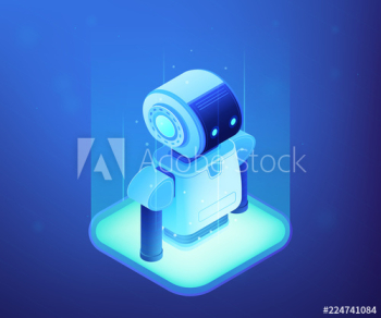 Modern robot appears Modern robot appears