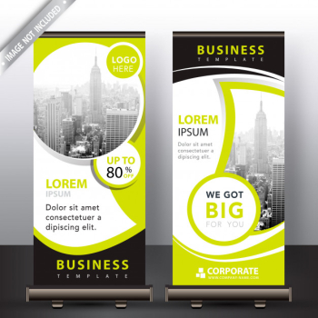 modern roll up banners