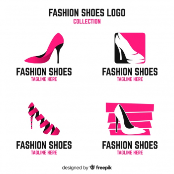 Modern shoes logo template collection Modern shoes logo template collection