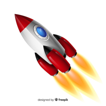 Modern space rocket with realistic design Modern space rocket with realistic design