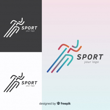 Modern sports logotype collection Modern sports logotype collection