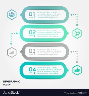 modern strips infographics different options