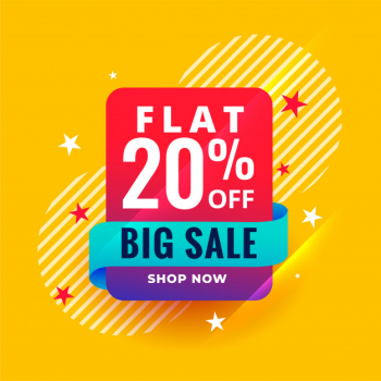 Modern style big sale banner template Free Vector Modern style big sale banner template Free Vector