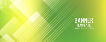 Modern stylish green banner template vector Modern stylish green banner template vector