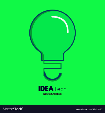 modern tech bulb logo designs concept pixel