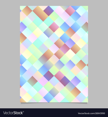 Modern trendy abstract square pattern flyer vector image